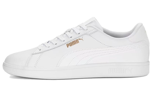 PUMA彪马 Smash 3.0 皮革 低帮 板鞋 男女同款 白色 390987-01