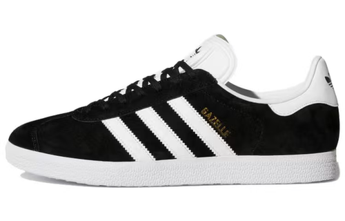 adidas originals Gazelle 低帮休闲板鞋 男女同款 黑白金BB5476