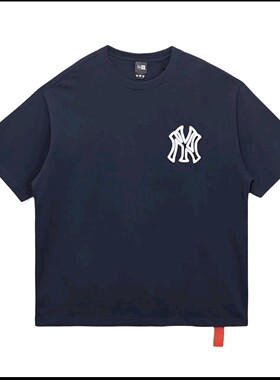 New Era SS25 MLB纽约洋基队透气休闲圆领短袖T恤男女同款苏州仓