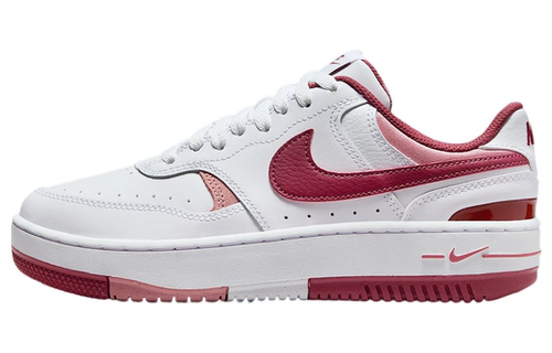 Nike Gamma Force 防滑耐磨 低帮 板鞋 女款 白红 FQ8877-100