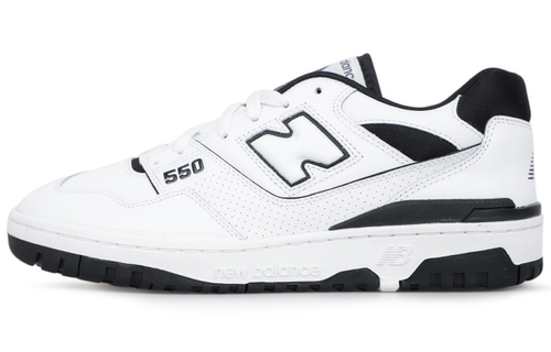 New Balance NB 550 熊猫 防滑篮球鞋 男女同款 黑白色 BB550HA1