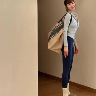 瑜伽裤瑜伽服女紧身外穿跑步高腰收腹打底裤提臀运跑步健身裤