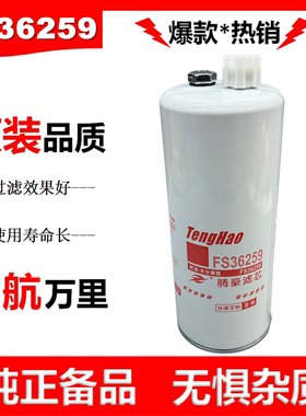 FS36259柴油滤芯适配康明斯4327369东风天龙FS19898柴滤FS36260格