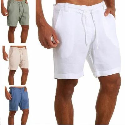 Men's Shorts casual shorts Fashion sweat Shorts homme Linen 男装 短裤 原图主图