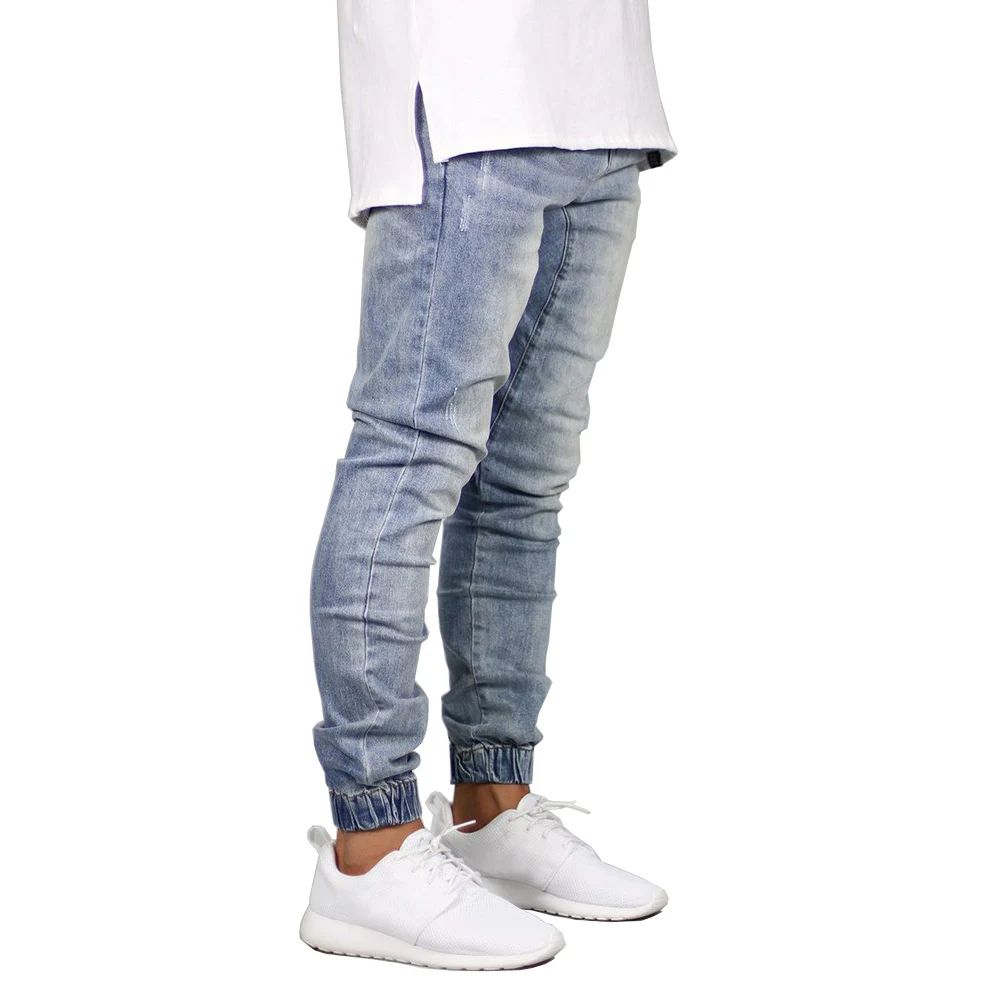 Fashion Sretch Men Jeans Denim Jogger Design Hip Hop Joggers