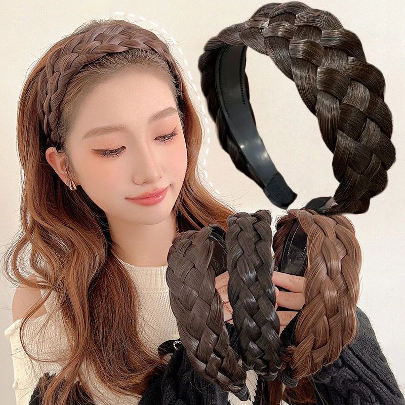 Bohemian Wide Hair Accessories Toothed Non-slip Hairband Wig