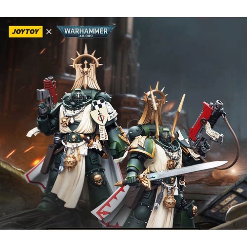 JOYTOY暗源战锤40K黑暗天使拉撒路 装备动力拳的导师可动模玩1:18