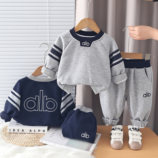 卫衣童装 男童套装 4岁宝宝衣服春季 运动两件套洋气1 春装 2026新款