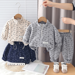 卫衣童装 男童套装 4岁宝宝衣服春季 运动两件套洋气1 春装 2026新款