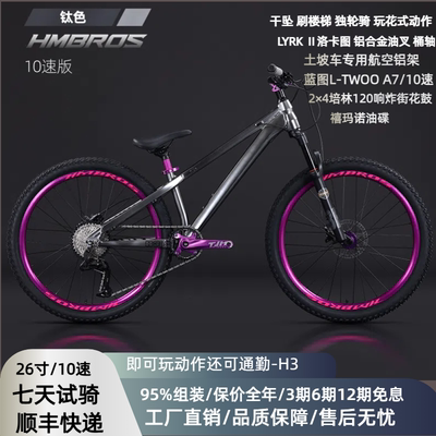 哈曼兄弟土坡车H3竞技减震油刹