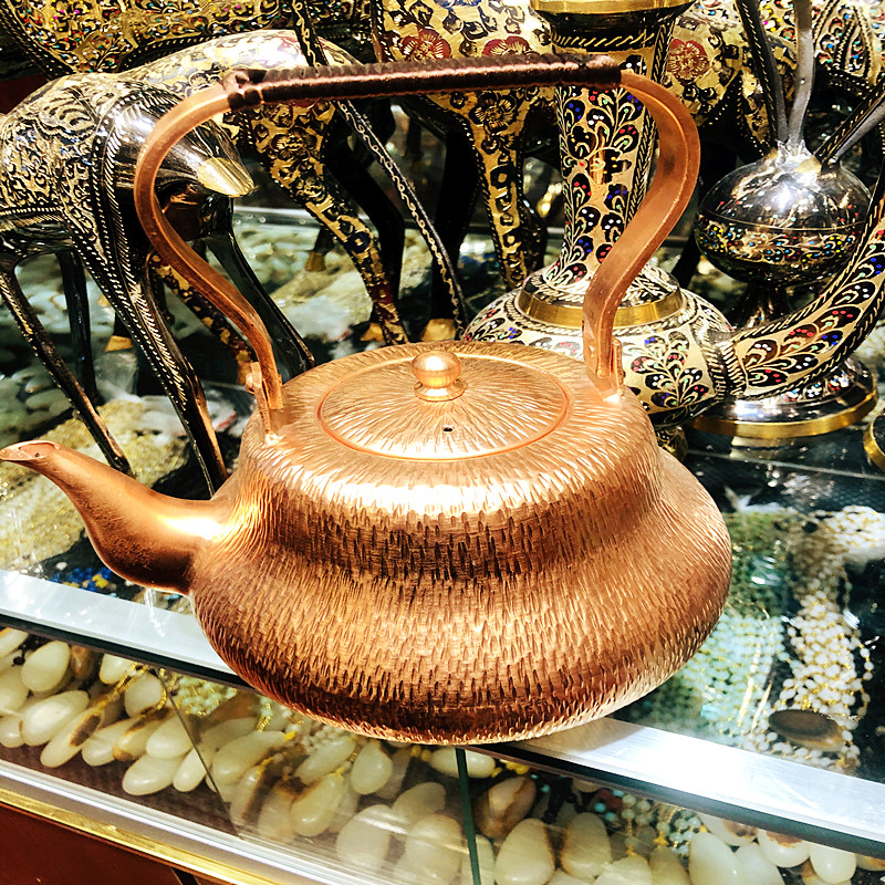 新疆喀什民族特色原厂铜茶壶/酒壶群新款手工铜制品