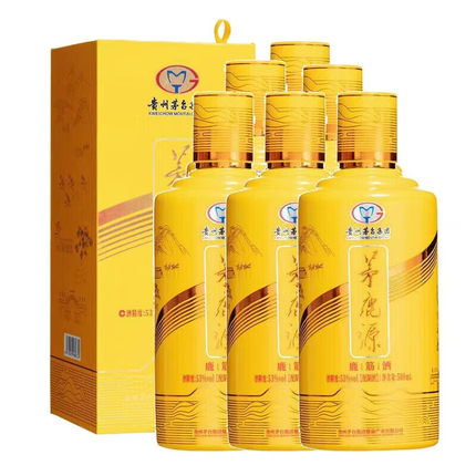 茅鹿源鹿筋酒/蒲公英百合/马鹿茸人参53度配制酒500ml*6瓶整箱装