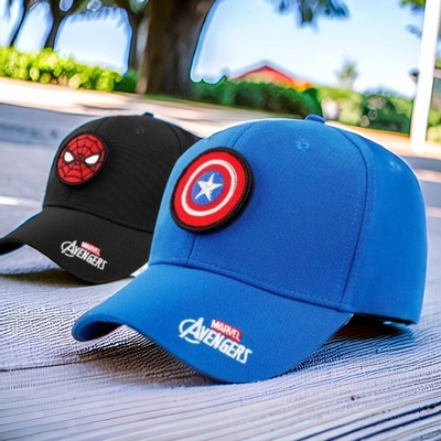 漫威男童防晒春秋季小孩太阳帽