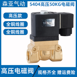 24v 2分4分6分1寸吹瓶机气阀船用高压阀220V 高压电磁阀SY5404