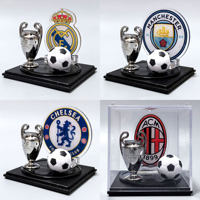 皇马切尔西曼城展示盒饰品