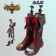 靴英雄联盟双城之战arcane jinx 金克斯cos鞋 cosplay鞋 定制动漫鞋