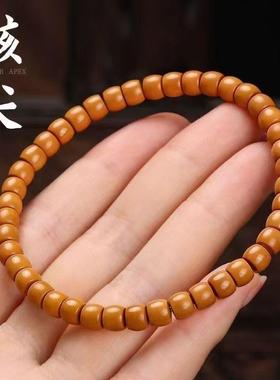 天然雕刻猴头橄榄核手串直切核桃单圈文玩男女佛珠民族风饰品