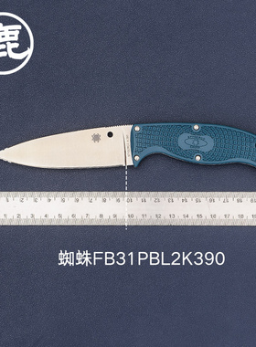 SPYDERCO美国蜘蛛K390刃蓝色柄直刀 FB31PBL2K390