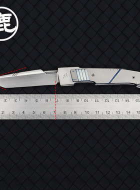 CUDEMAN大象先生户外装备星舰小直刀野营工具缎面拉丝打磨小刀