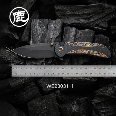 WE KNIFE户外装备小折刀 野营工具露营多用途装备折叠小刀we23031