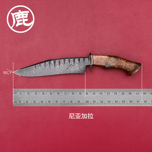 CUDEMAN大象先生户外装备直刀露营工具刀匠系列尼亚加拉博伊直刀