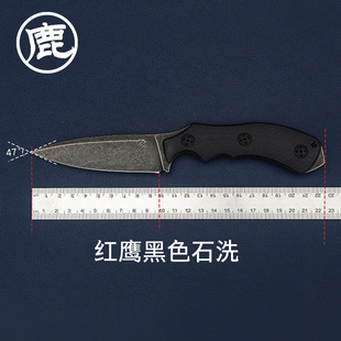 巴斯蒂内利户外装备小直刀 野营露营多用途工具直刀 红鹰