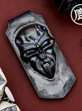 CUDEMAN大象先生钢火系列2022年度新款骷髅MASTER钱夹钢夹