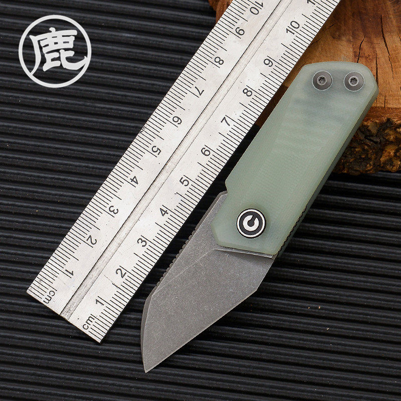 cudeman大象先生c系列户外装备无锁小折刀高硬度口袋折叠小刀