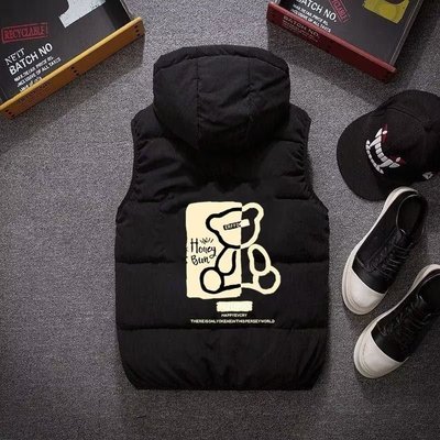 秋冬季男学生棉马甲情侣棉衣外套