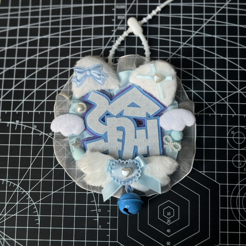 梓渝应援成品行李箱挂饰名牌反光定制织布钥匙扣DIY书包包挂件