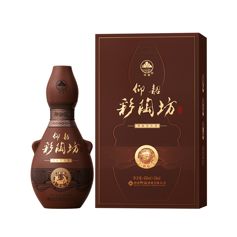 河南仰韶彩陶坊匠心陶融型白酒（450ml46度+50ml70度）单瓶带酒头图片