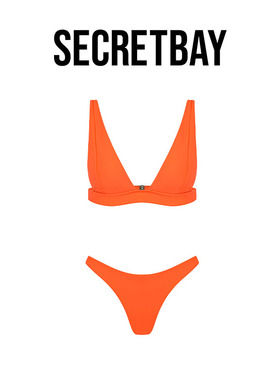 SECRETBAY Phang Nga Bay系列简约分体式比基尼三角杯 SQ82402