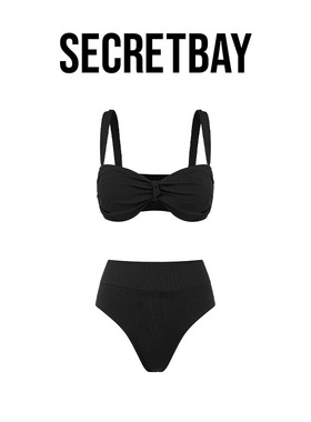 SECRETBAY Bay Of Lslands系列螺纹蝴蝶结分体式泳衣 SH82410