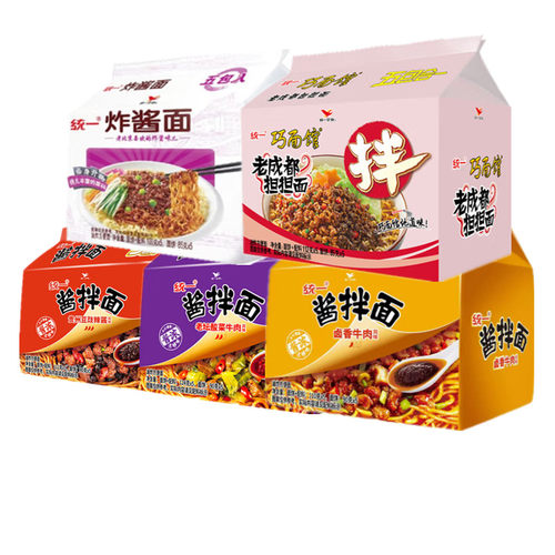 统一方便面炸酱面担担面袋装拌面