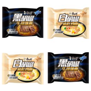 康师傅方便面经典白胡椒猪肚鸡袋面102g泡面整箱速食方便食品袋装