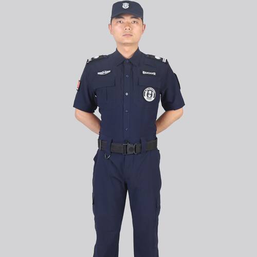 511款夏季保安工作服速干衣特勤短袖弹力套装物业执勤作训服装