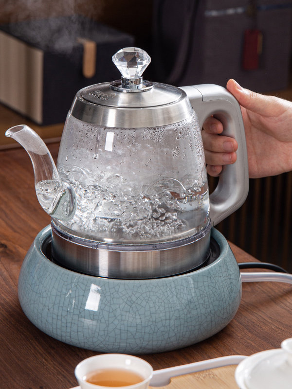 养生壶办公室小型煮茶壶全自动上水玻璃煮茶器家用多功能煮烧水壶