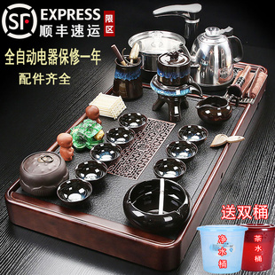 茶具茶盘套装家用茶台烧水壶一体一整套自动上水功夫泡茶喝茶新款