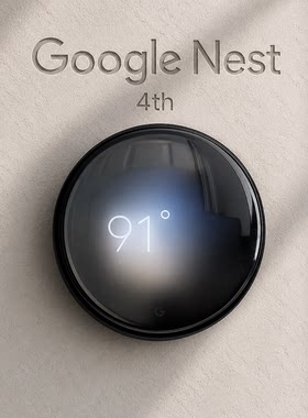 美国直邮Google谷歌Nest 4rd thermostat恒温器4代智能远程温控器
