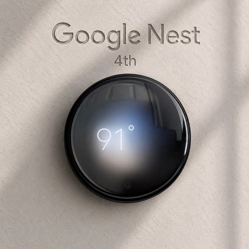 美国直邮Google谷歌Nest 4rd thermostat恒温器4代智能远程温控器