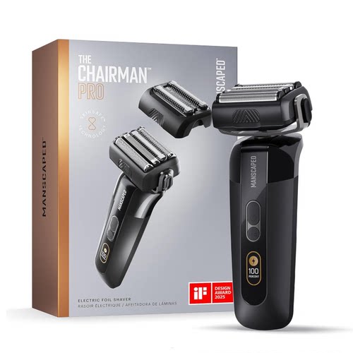 美国直邮Manscaped Chairman PRO男电动箔面剃须刀防水胡须修剪器