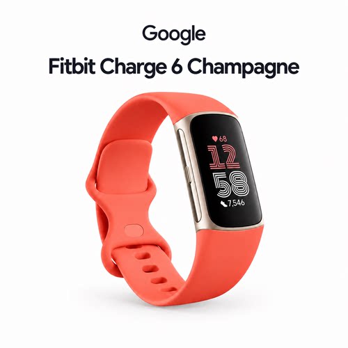 美国直邮fitbit手环charge 6运动智能手表心率跑步健康睡眠监测