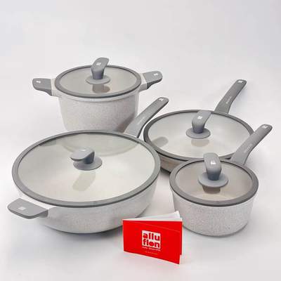 Alluflon阿路弗仑原石系列不粘炒锅汤锅煎锅麦饭石高颜值轻奢炒锅