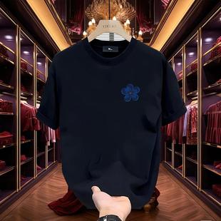 重磅短袖 休闲潮牌打底衫 印花圆领上衣韩版 男女同款 时尚 春夏新款