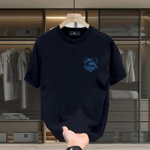 夏季 T恤青年男女款 ins潮牌街头宽松圆领上衣 痞帅重磅棉短袖 美式