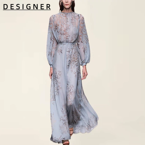 代购【纪】香港轻奢碎花裙春夏连衣裙通勤高级感裙礼服女