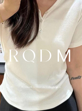 大码女装2026夏季新款胖MM显瘦遮肚子休闲百搭V领正肩短袖T恤上衣