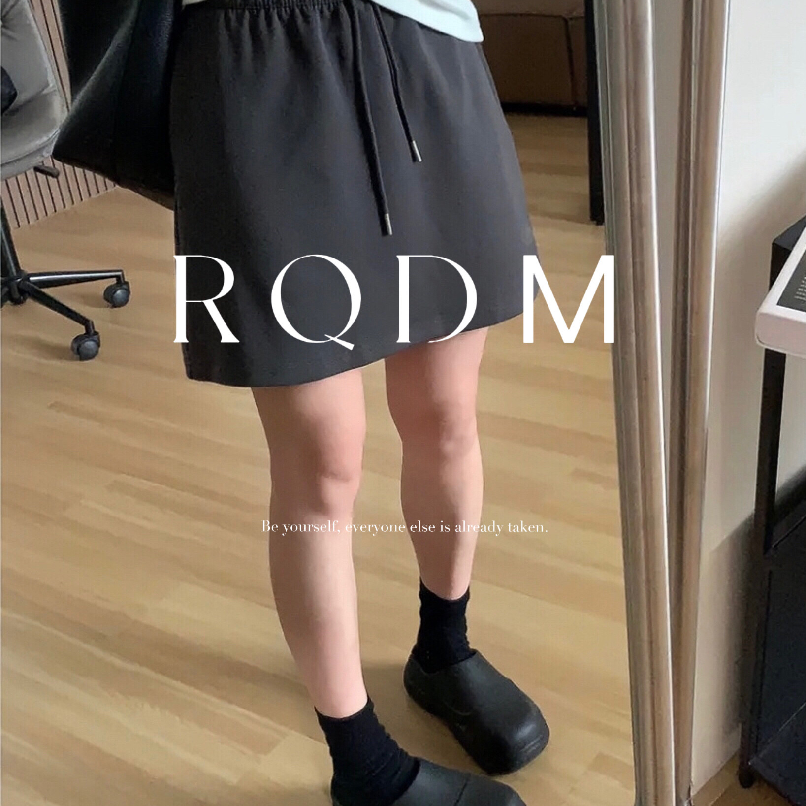 大码女装2026春秋新款胖MM简约休闲百搭防走光宽松显瘦松紧腰裙裤