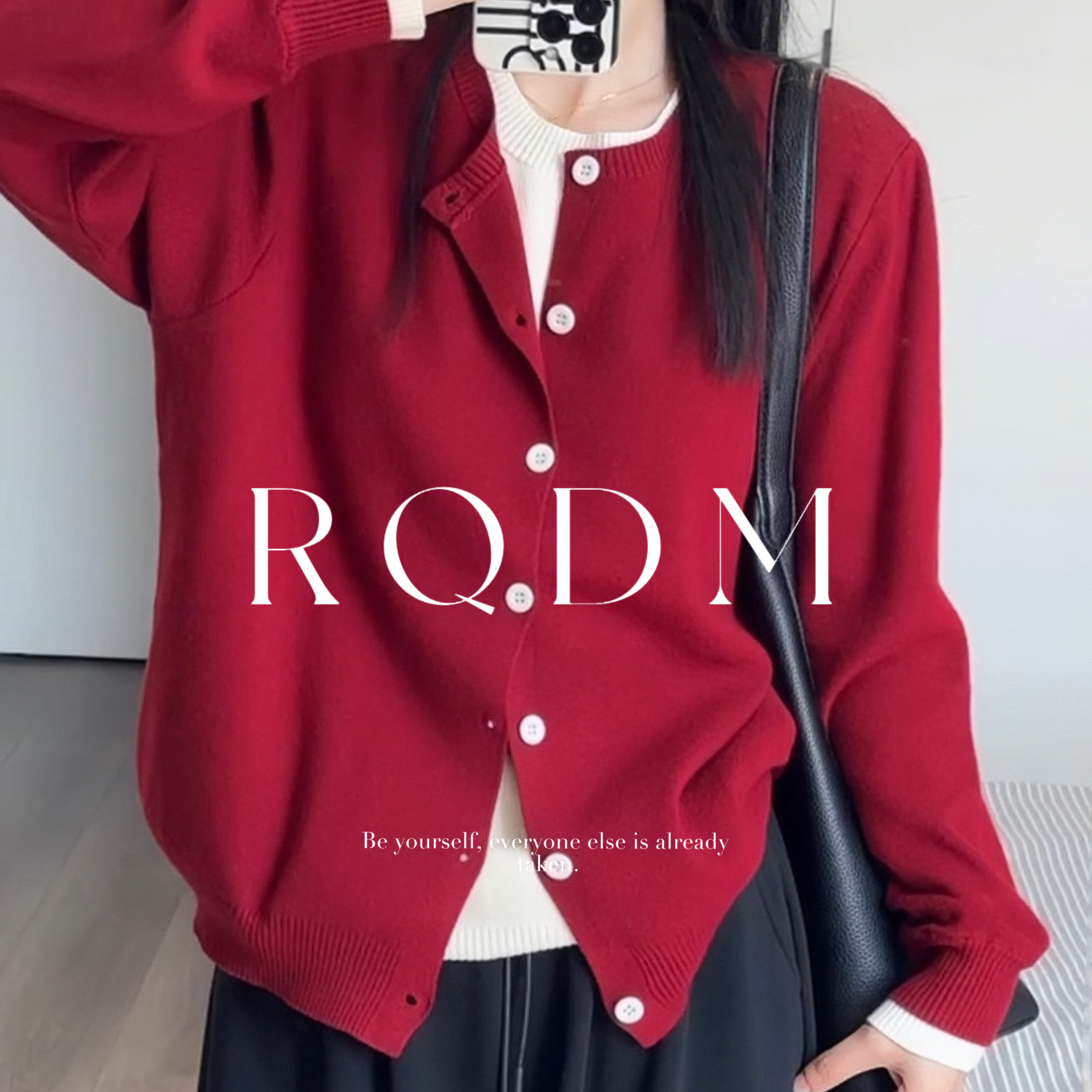 小众软糯设计套头假两件针织衫女