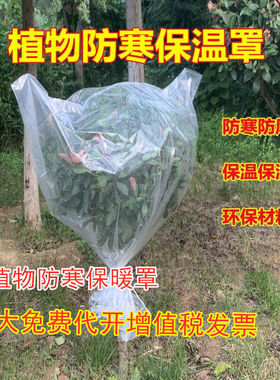 果树防冻布植物防寒罩保温袋花卉绿植盆栽过冬塑料膜透明户外套